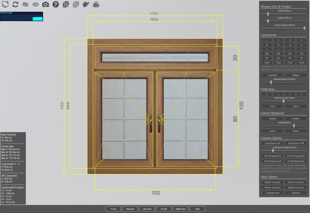 interaktywny konfigurator okien 3d personalizacja okien na zamówienie i na miarę okno dębowe 2